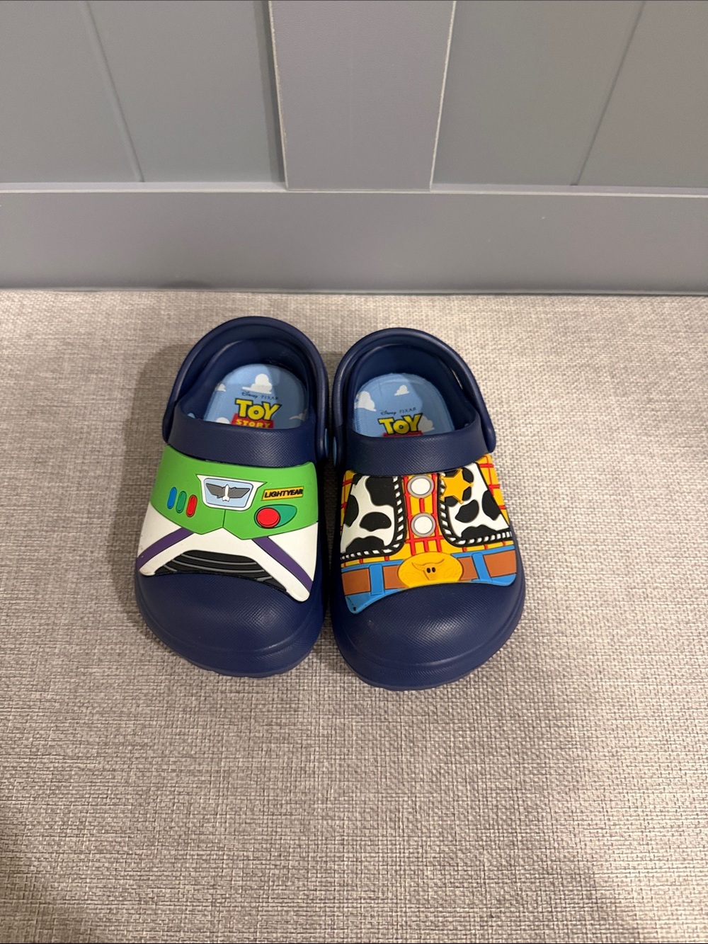 Disney Toddler Navy Blue Toy Story Character Clog Sandals